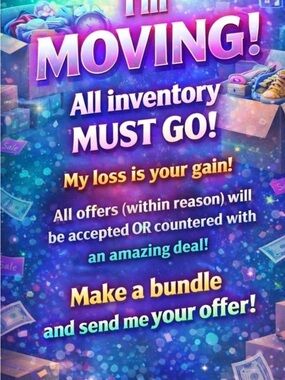 Moving soon, will take all reasonable offers!!!